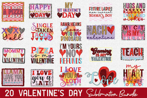 Valentine's Day Sublimation Bundle Sublimation Rupkotha 