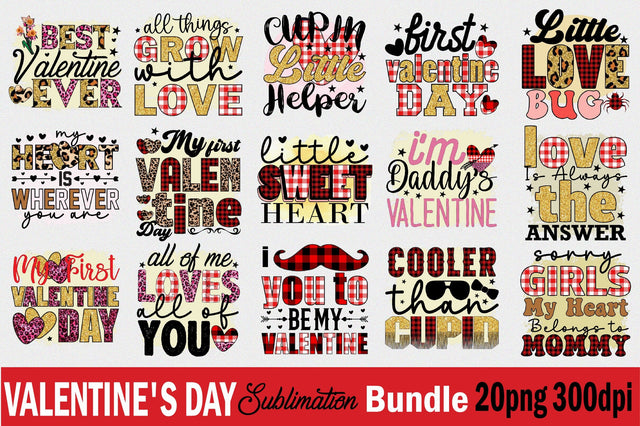 Valentine's Day Sublimation Bundle Sublimation SVGArt 