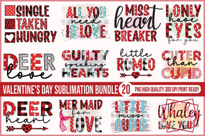 Valentine's Day Sublimation Bundle Sublimation SVGista 