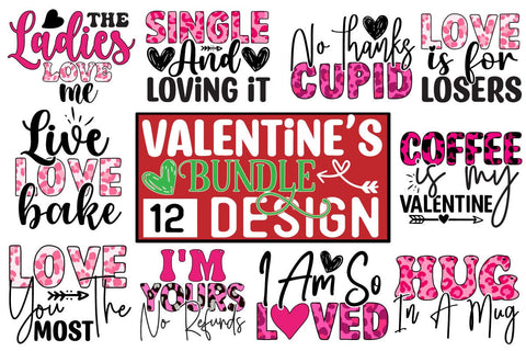 Valentine's Day Sublimation Bundle SVG CraftingStudio 