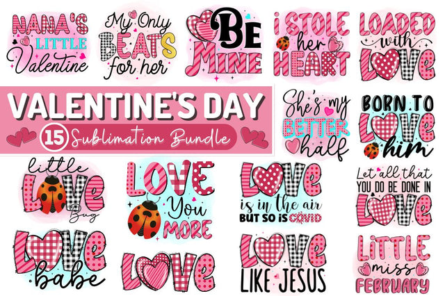 Valentine's Day Sublimation Bundle SVG Regulrcrative 
