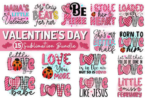 Valentine's Day Sublimation Bundle SVG Regulrcrative 