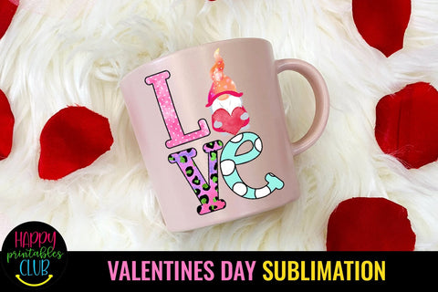 Valentines Day Sublimation Bundle- Valentine Sublimation PNG Sublimation Happy Printables Club 