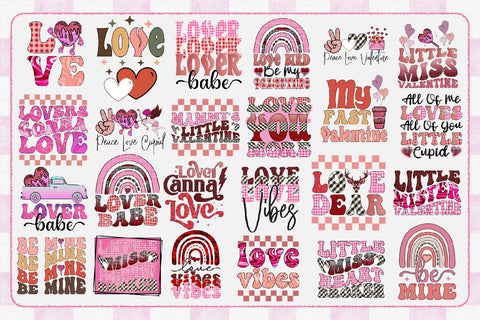 Valentine's day Sublimation Bundle Vol-2 Sublimation Creativeart88 