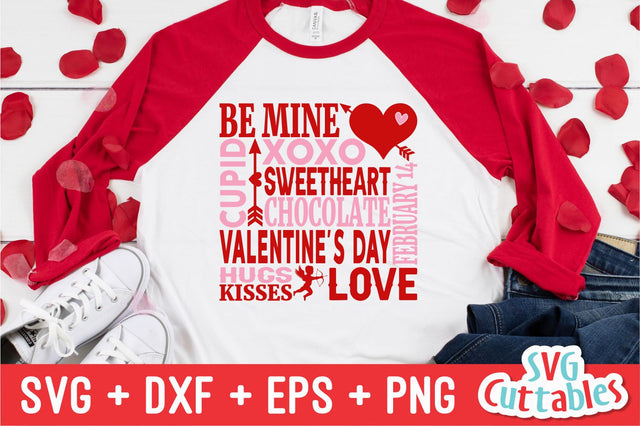 Valentine's Day Subway Art Svg Cuttables 