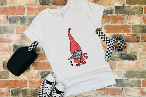 Valentines Day SVG, 3D Layered Gnome SVG with Hearts, 6 Layers. 3D Paper Elinorka 