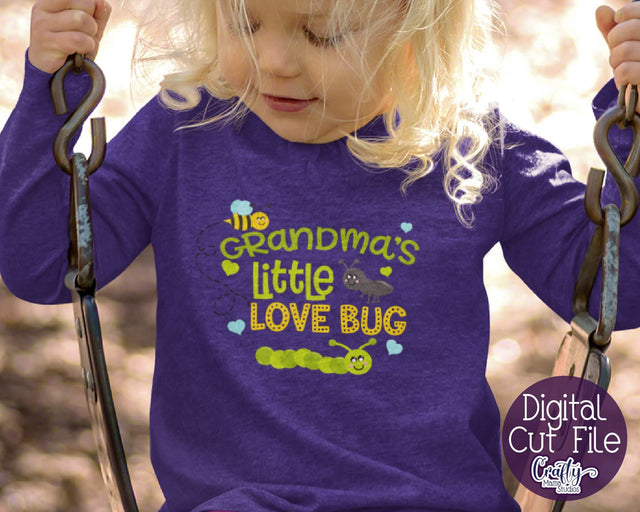 Valentine's Day SVG - Bee Svg - Grandma Svg - Grandma's Little Love Bug SVG Crafty Mama Studios 