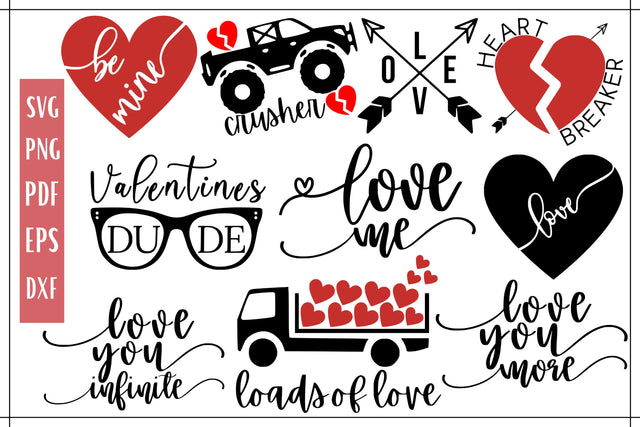Valentines Day SVG Bundle - 10 SVG MockupSvgVenue 