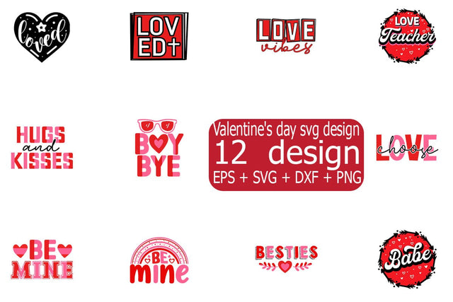Valentine's day SVG bundle 12 design SVG svgteam 