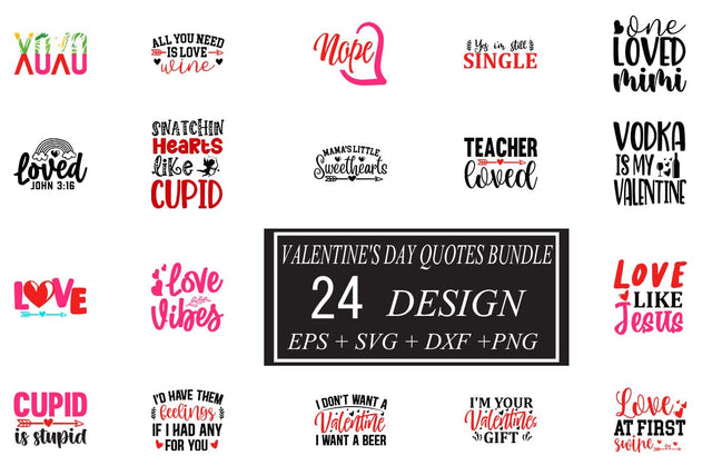 Valentine's day SVG bundle 24 design SVG svgteam 