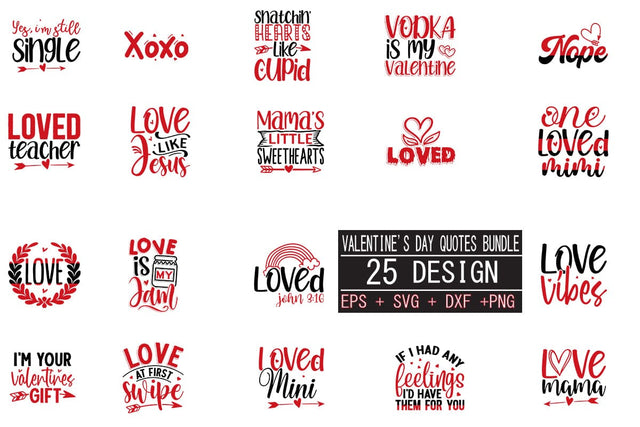 Valentine's day SVG bundle 25 design SVG svgteam 