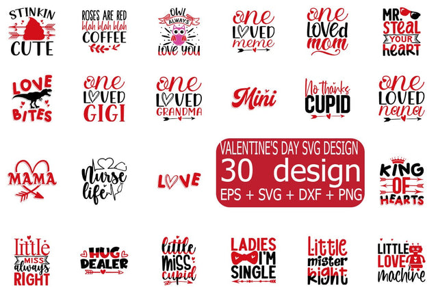 Valentine's day SVG bundle 30 design SVG svgteam 