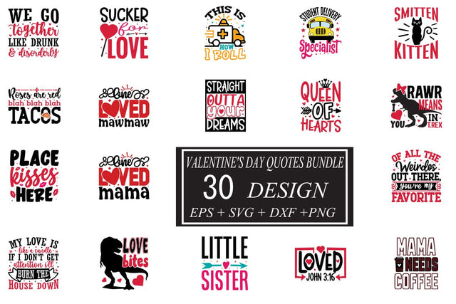 Valentine's day SVG bundle 30 design SVG svgteam 