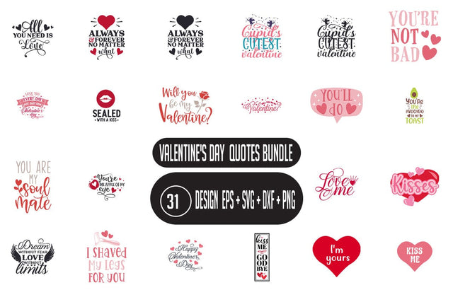 Valentine's day SVG bundle 31 design SVG Nurstore 