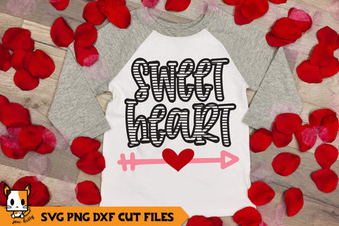 Valentine's Day SVG Bundle | Chevron & Stripes SVG Zen Kitty 