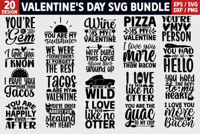 Valentine's Day SVG Bundle Cut File SVG akazaddesign 