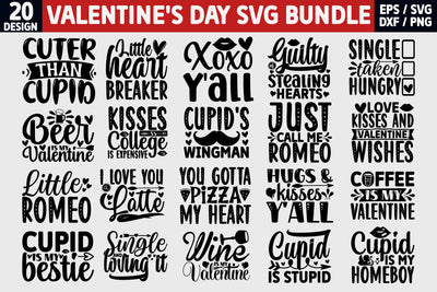 Valentine's Day SVG Bundle Cut File SVG akazaddesign 