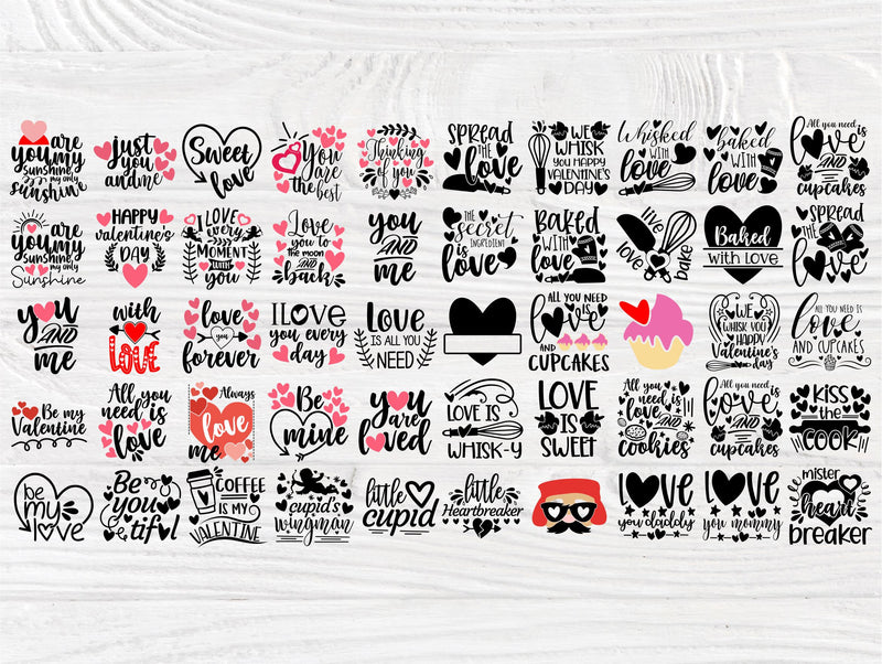 Valentines Day SVG Bundle, Kids Valentines Svg, Cricut Files ...