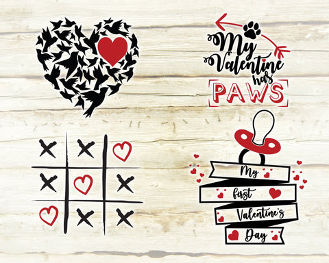 Valentine's Day Svg Bundle. My First Valentine's Day Svg. First Valentine Svg. Love Svg. Heart Svg. Baby Valentine Svg. Baby Shirt Svg. SVG Mint And Beer Creations 