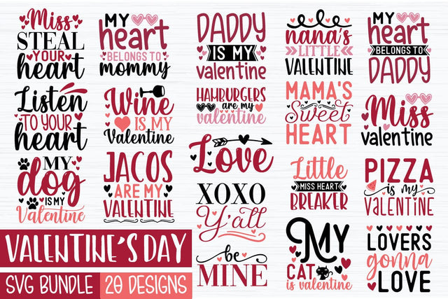 Valentine's Day SVG Bundle SVG akazaddesign 