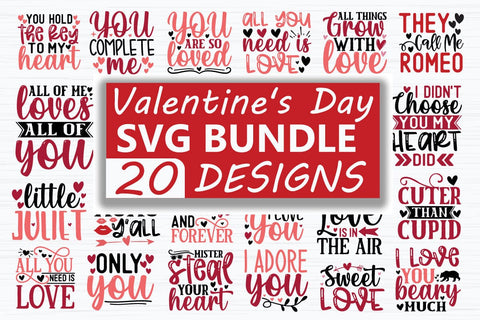 Valentine's Day SVG Bundle SVG akazaddesign 