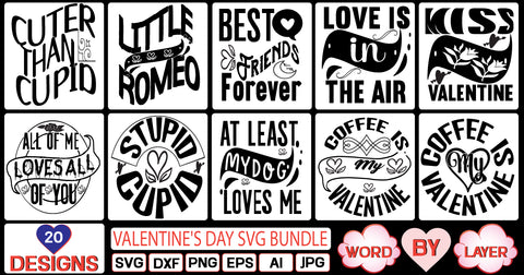 Valentine's Day SVG Bundle SVG Cut File SVG Studio Innate 