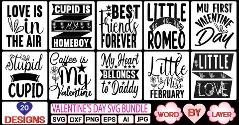 Valentine's Day SVG Bundle SVG Cut File SVG Studio Innate 