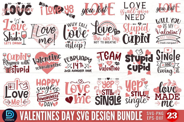 Valentines Day SVG Bundle SVG DESIGNISTIC 