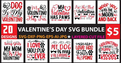 valentine's day svg bundle SVG Newmockups 