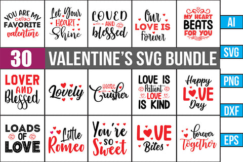 Valentines Day SVG Bundle SVG nirmal108roy 