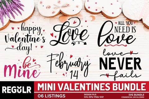 Valentines Day Svg Bundle SVG Regulrcrative 