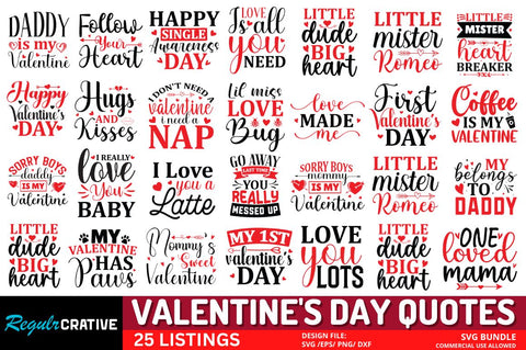 Valentine's Day Svg Bundle SVG Regulrcrative 