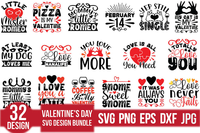 Valentine's Day Svg Bundle SVG Rupkotha 