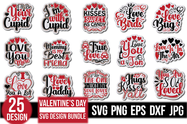 Valentine's Day Svg Bundle SVG Rupkotha 