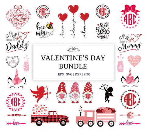 Valentines Day SVG Bundle SVG SVG Cut Studio 