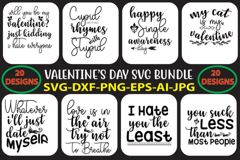 Valentine's Day SVG Bundle SVG Syaman 