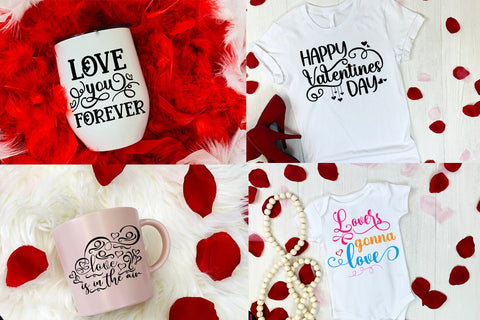 Valentines Day SVG Bundle- Valentine Quotes SVG Bundle SVG Happy Printables Club 