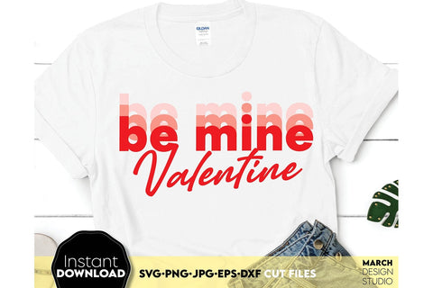 Valentines Day SVG Bundle, Valentines Day Hearts SVG, Be Mine Valentine SVG SVG March Design Studio 