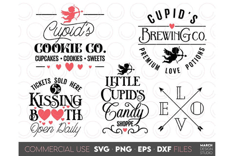 Valentines Day SVG Bundle, Valentines Day Hearts SVG, Happy Valentines Day SVG SVG March Design Studio 