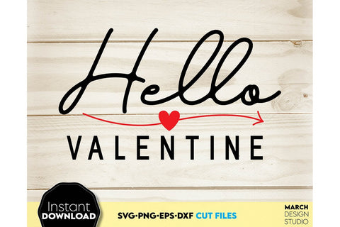 Valentines Day SVG Bundle, Valentines Day Hearts SVG, Happy Valentines Day SVG SVG March Design Studio 