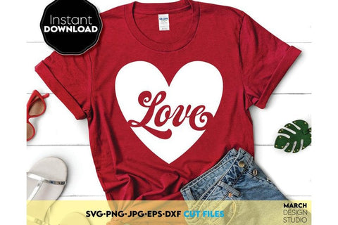 Valentines Day SVG Bundle, Valentines Day Hearts SVG, Happy Valentines Day SVG SVG March Design Studio 