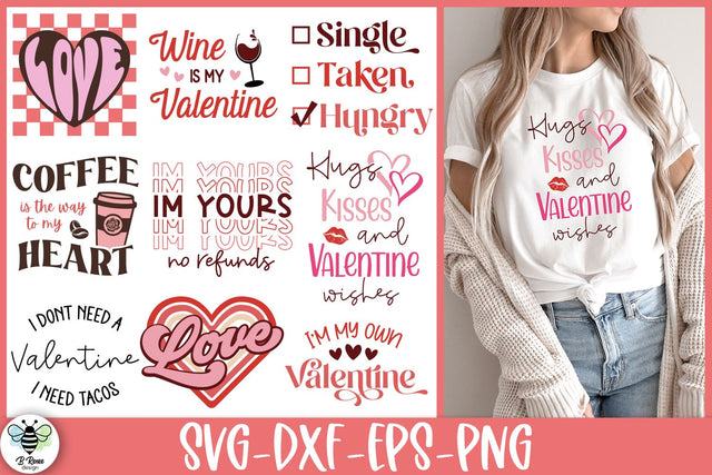 Valentine's Day SVG Bundle | Valentine's Day Quotes SVG B Renee Design 