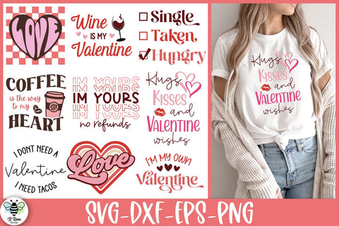 Valentine's Day SVG Bundle | Valentine's Day Quotes SVG B Renee Design 