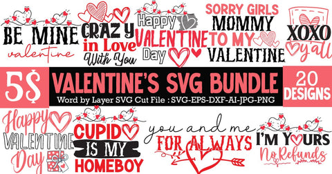Valentine's Day SVG Bundle , Valentines SVG Bundle,Love SVG Bundle, Heart Clipart BUndle , Love SVG Bundle Quotes SVG BlackCatsMedia 