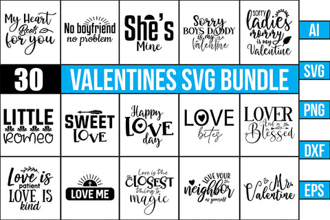 Valentines Day SVG Bundle, Vol 1 SVG orpitasn 