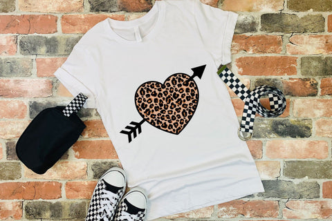 Valentines Day SVG Cheetah Print, Leopard Heart SVG - 4 layers. SVG Elinorka 