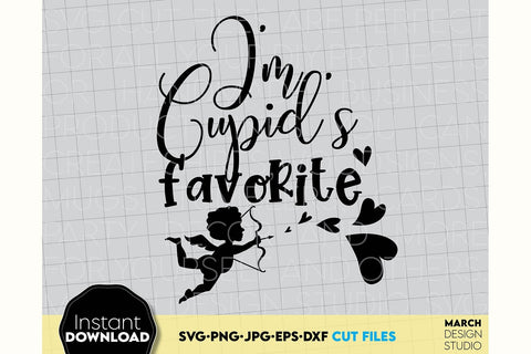 Valentines Day SVG, Cupid Favorite SVG, Happy Valentines Day SVG, Heart SVG, Love SVG SVG March Design Studio 
