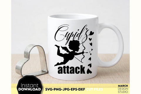 Valentines Day SVG, Cupid`s Attack SVG, Valentines SVG, Happy Valentines Day SVG, Love SVG SVG March Design Studio 