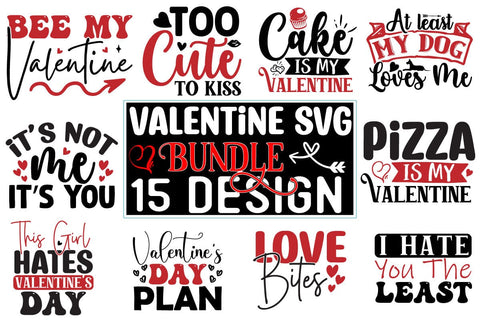 Valentine's Day SVG Design Bundle SVG CraftingStudio 