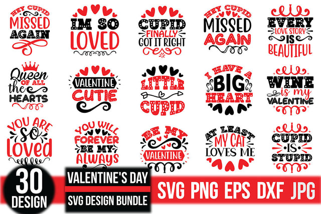 valentine's day svg design bundle SVG Rupkotha 